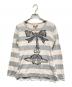 Vivienne Westwood RED LABEL（ヴィヴィアンウエストウッドレッドレーベル）の古着「オーブプリントカットソー」｜グレー×ベージュ