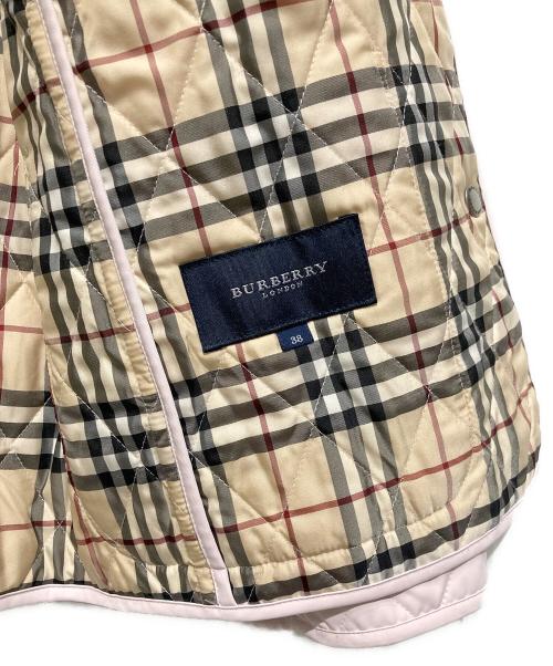BURBERRY LONDON（バーバリーロンドン）BURBERRY LONDON (バーバリーロンドン) キルティングジャケット ピンク サイズ:38の古着・服飾アイテム
