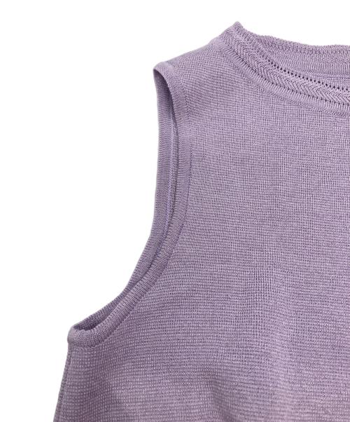 FOXEY（フォクシー）FOXEY (フォクシー) Kayleeニットドレス パープル サイズ:40の古着・服飾アイテム