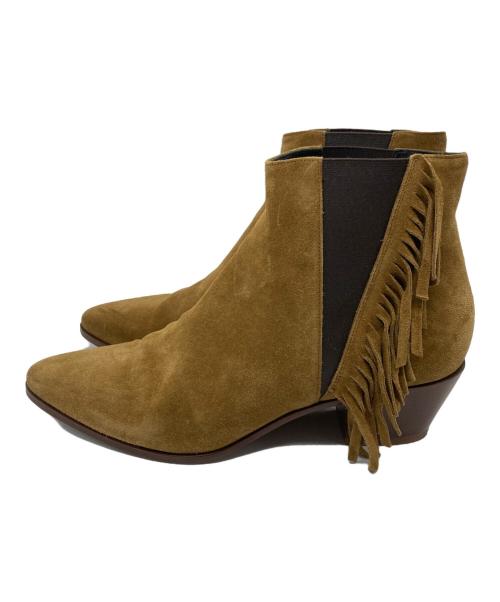 Saint Laurent Paris（サンローランパリ）Saint Laurent Paris (サンローランパリ) サイドゴアブーツ ベージュ サイズ:39の古着・服飾アイテム