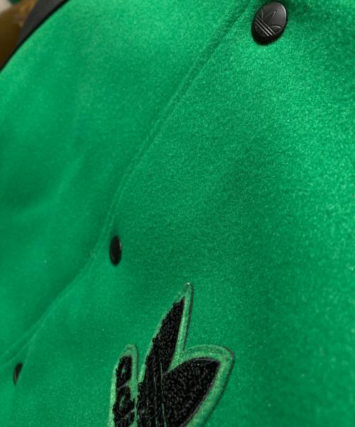 adidas（アディダス）adidas (アディダス) SSTボンバージャケット ブラック×グリーン サイズ:Lの古着・服飾アイテム