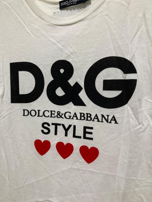 DOLCE & GABBANA（ドルチェ＆ガッバーナ）DOLCE & GABBANA (ドルチェ＆ガッバーナ) 半袖カットソー ホワイト サイズ:36の古着・服飾アイテム