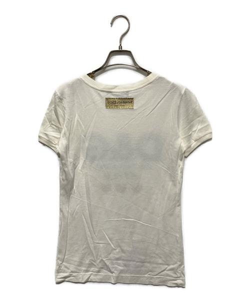 DOLCE & GABBANA（ドルチェ＆ガッバーナ）DOLCE & GABBANA (ドルチェ＆ガッバーナ) 半袖カットソー ホワイト サイズ:36の古着・服飾アイテム