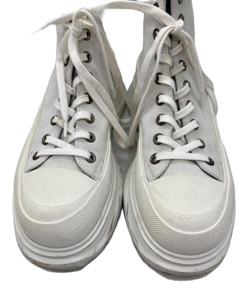 ALEXANDER McQUEEN（アレキサンダーマックイーン）ALEXANDER McQUEEN (アレキサンダーマックイーン) TREAD SLICK Boots ホワイト サイズ:41の古着・服飾アイテム