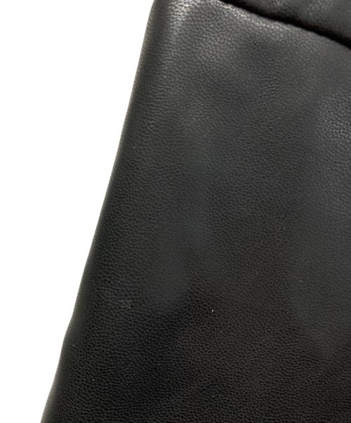 UN3D.（アンスリード）UN3D. (アンスリード) FAKE LEATHER COCOON SK ブラック サイズ:38の古着・服飾アイテム