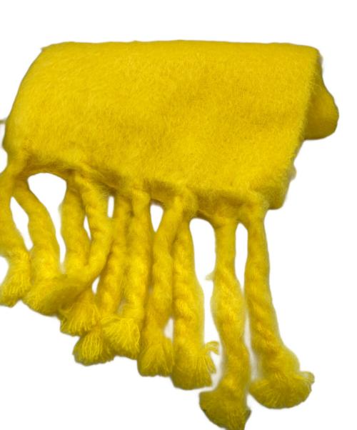 JIL SANDER+（ジルサンダープラス）JIL SANDER+ (ジルサンダープラス) フリンジストール イエローの古着・服飾アイテム