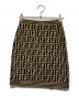 FENDI (フェンディ) ズッカ柄スカート ブラウン サイズ:UK40：15000円
