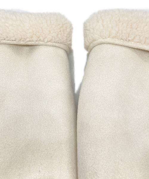 MICA&DEAL（マイカアンドディール）MICA&DEAL (マイカアンドディール) リバーシブルノーカラーボアコート ホワイト サイズ:-の古着・服飾アイテム