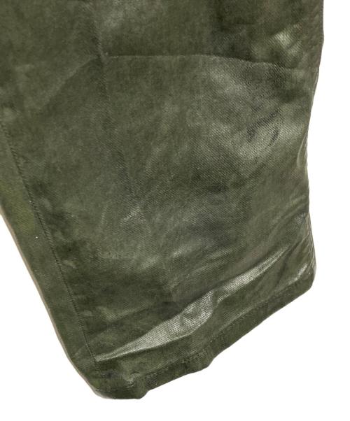 DIESEL Black Gold（ディーゼル ブラック ゴールド）DIESEL Black Gold (ディーゼル ブラック ゴールド) コーティング デニムパンツ オリーブ サイズ:81の古着・服飾アイテム