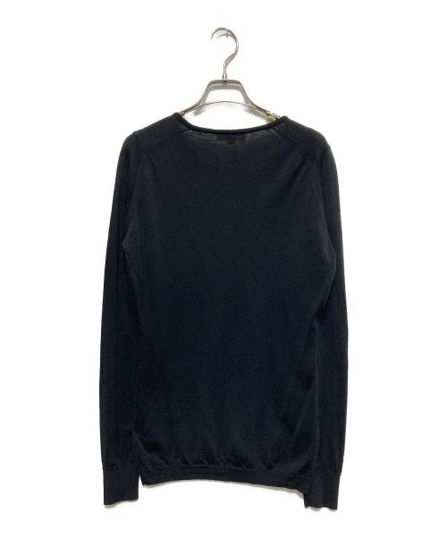 JOHN SMEDLEY（ジョンスメドレー）JOHN SMEDLEY (ジョンスメドレー) クルーネックニット ブラック サイズ:Mの古着・服飾アイテム