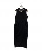 YOKO CHANヨーコチャン）の古着「ノースリーブワンピース」｜ブラック