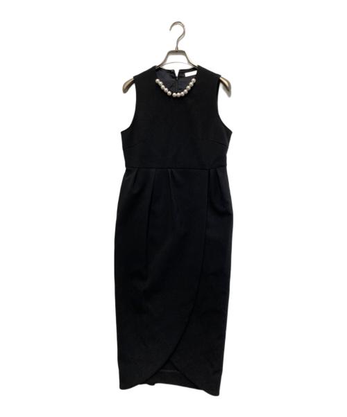 YOKO CHAN（ヨーコチャン）YOKO CHAN (ヨーコチャン) ノースリーブワンピース ブラック サイズ:40の古着・服飾アイテム