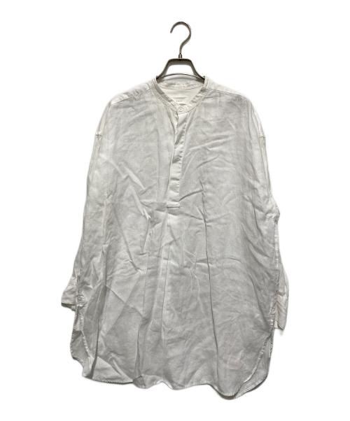 KAGURE（カグレ）kagure (カグレ) リネンチュニックシャツ ホワイト サイズ:FREEの古着・服飾アイテム