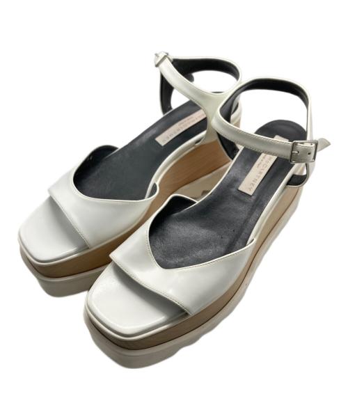 STELLA McCARTNEY（ステラマッカートニー）STELLA McCARTNEY (ステラマッカートニー) エリス プラットフォームサンダル ホワイト サイズ:38の古着・服飾アイテム