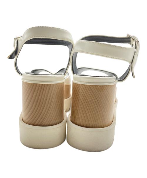 STELLA McCARTNEY（ステラマッカートニー）STELLA McCARTNEY (ステラマッカートニー) エリス プラットフォームサンダル ホワイト サイズ:38の古着・服飾アイテム