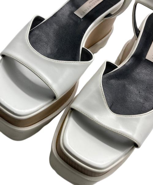 STELLA McCARTNEY（ステラマッカートニー）STELLA McCARTNEY (ステラマッカートニー) エリス プラットフォームサンダル ホワイト サイズ:38の古着・服飾アイテム