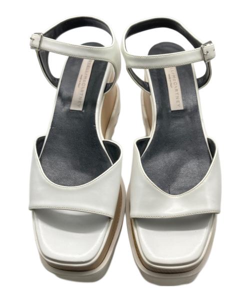 STELLA McCARTNEY（ステラマッカートニー）STELLA McCARTNEY (ステラマッカートニー) エリス プラットフォームサンダル ホワイト サイズ:38の古着・服飾アイテム