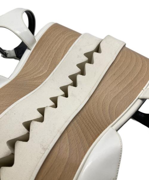 STELLA McCARTNEY（ステラマッカートニー）STELLA McCARTNEY (ステラマッカートニー) エリス プラットフォームサンダル ホワイト サイズ:38の古着・服飾アイテム