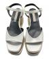 中古・古着 STELLA McCARTNEY (ステラマッカートニー) エリス プラットフォームサンダル ホワイト サイズ:38：13000円