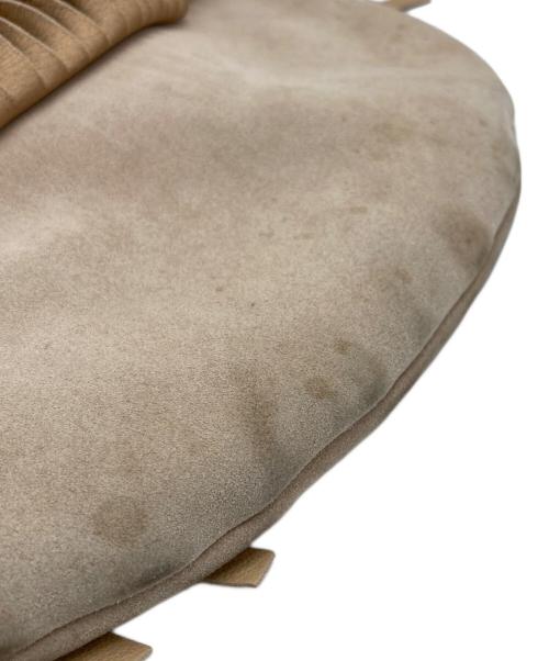 Yves Saint Laurent（イヴサンローラン）Yves Saint Laurent (イヴサンローラン) フリンジスウェードバッグ ベージュの古着・服飾アイテム