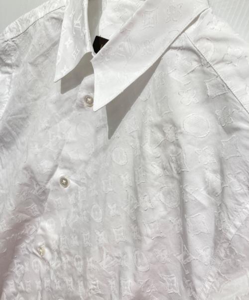 LOUIS VUITTON（ルイ ヴィトン）LOUIS VUITTON (ルイ ヴィトン) ジャガードモノグラム長袖シャツ ホワイト サイズ:Lの古着・服飾アイテム