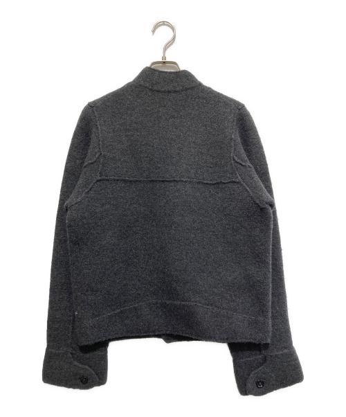 45R（フォーティファイブ・アール）45R (フォーティファイブ・アール) メルトンライダースジャケット グレー サイズ:2の古着・服飾アイテム