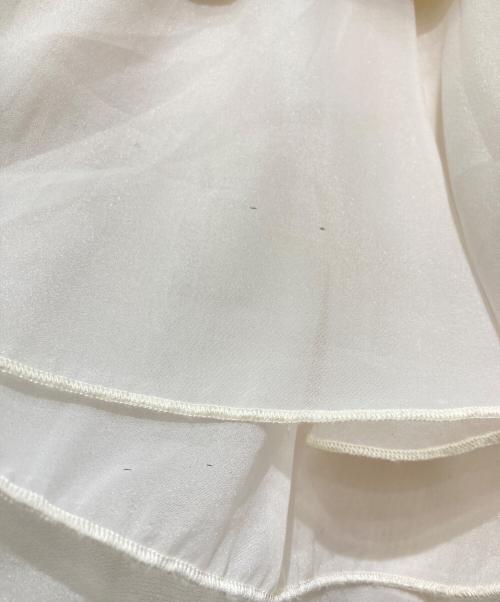 COCODEAL（ココディール）COCODEAL (ココディール) ペプラムブラウスレイヤードニット ホワイト サイズ:Mの古着・服飾アイテム