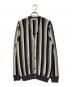 RAffa MOLINA（ラファモリーナ）の古着「ストライプカーディガン」｜ホワイト×ブラック