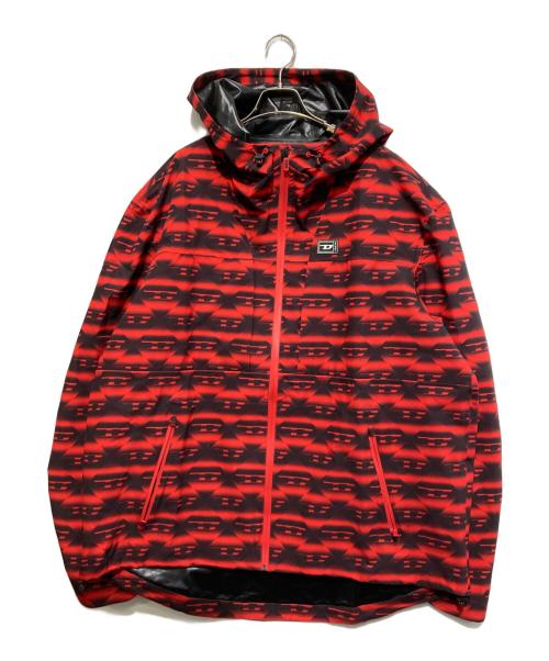 DIESEL（ディーゼル）DIESEL (ディーゼル) Amwt-Vozley-Wt25 Rain Jacket レッド×ブラック サイズ:不明の古着・服飾アイテム