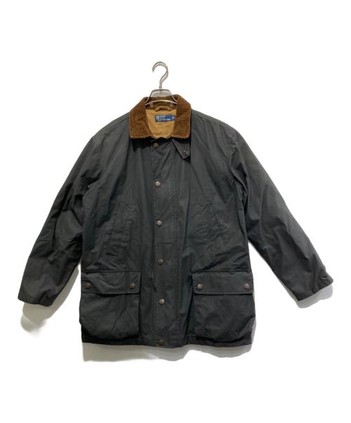 POLO RALPH LAUREN（ポロ・ラルフローレン）POLO RALPH LAUREN (ポロ・ラルフローレン) オイルドジャケット ブラック サイズ:Mの古着・服飾アイテム