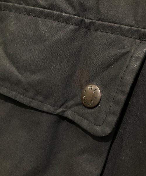POLO RALPH LAUREN（ポロ・ラルフローレン）POLO RALPH LAUREN (ポロ・ラルフローレン) オイルドジャケット ブラック サイズ:Mの古着・服飾アイテム
