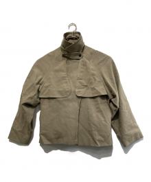 Plage（プラージュ）の古着「WOOL LINEN ブルゾン/ウール リネン ブルゾンジャケット」｜ベージュ