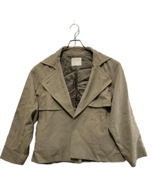 Plage（プラージュ）Plage (プラージュ) WOOL LINEN ブルゾン/ウール リネン ブルゾンジャケット ベージュ サイズ:36の古着・服飾アイテム