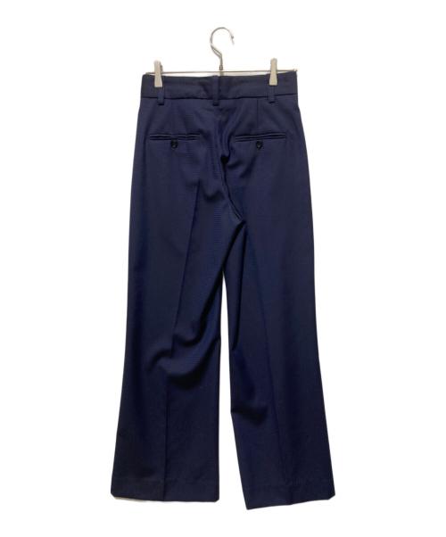 ISABEL MARANT ETOILE（イザベルマランエトワール）ISABEL MARANT ETOILE (イザベルマランエトワール) ウール ハイライズワイドパンツ ネイビー サイズ:Sの古着・服飾アイテム