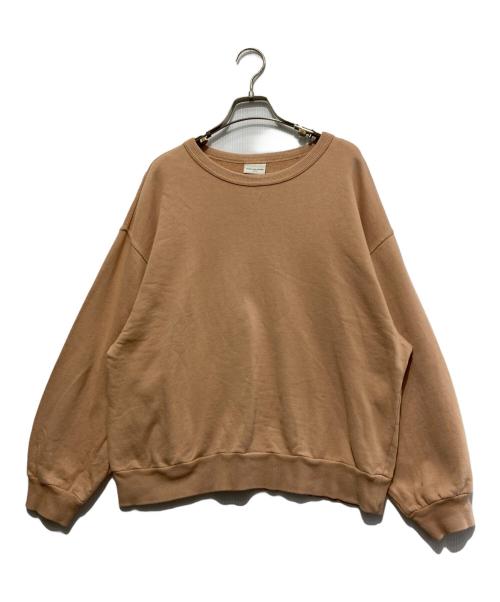 DRIES VAN NOTEN（ドリスヴァンノッテン）DRIES VAN NOTEN (ドリスヴァンノッテン) クルーネックスウェット ブラウン サイズ:FREEの古着・服飾アイテム