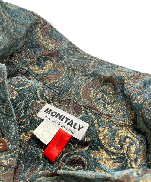 MONITALY（モニタリー）MONITALY (モニタリー) ゴブランジャケット グリーン×ブラウン サイズ:Mの古着・服飾アイテム