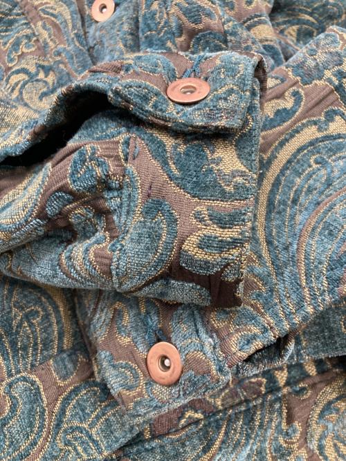 MONITALY（モニタリー）MONITALY (モニタリー) ゴブランジャケット グリーン×ブラウン サイズ:Mの古着・服飾アイテム