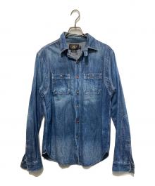 RRL（ダブルアールエル）の古着「デニムウエスタンシャツ」｜インディゴ