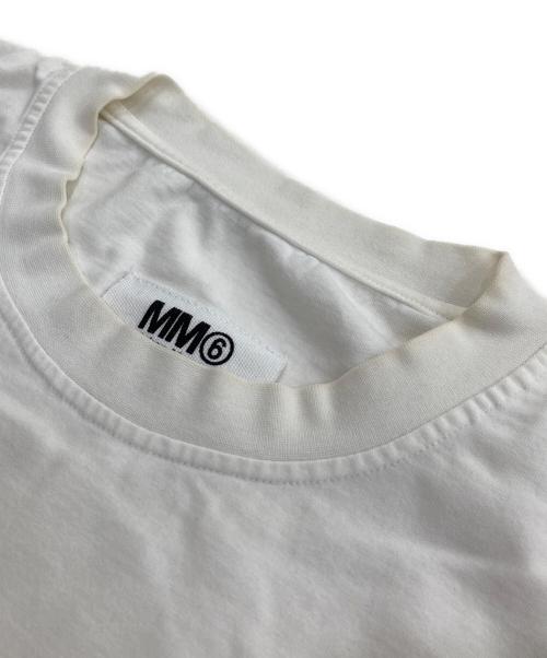 MM6 Maison Margiela（エムエムシックスメゾンマルジェラ）MM6 Maison Margiela (エムエムシックスメゾンマルジェラ) 切替カットソー ブラック×ホワイト サイズ:Sの古着・服飾アイテム