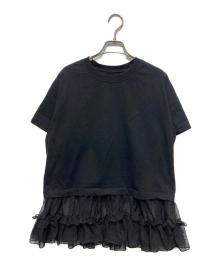 MM6 Maison Margiela（エムエムシックスメゾンマルジェラ）の古着「切替カットソー」｜ブラック