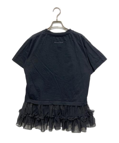 MM6 Maison Margiela（エムエムシックスメゾンマルジェラ）MM6 Maison Margiela (エムエムシックスメゾンマルジェラ) 切替カットソー ブラック サイズ:Mの古着・服飾アイテム