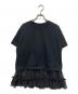 MM6 Maison Margiela（エムエムシックスメゾンマルジェラ）の古着「切替カットソー」｜ブラック