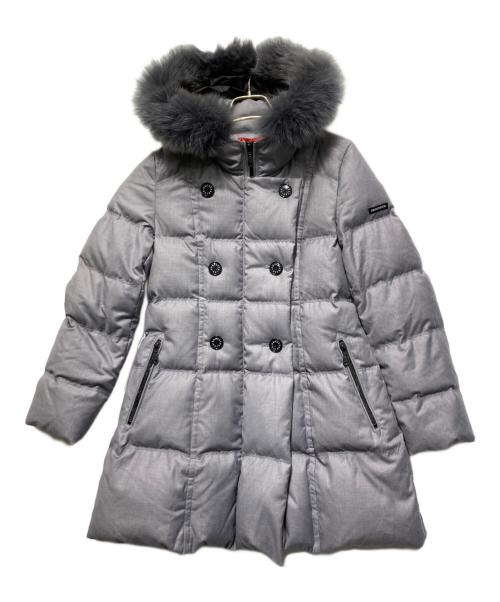 DRESSTERIOR（ドレステリア）DRESSTERIOR (ドレステリア) ファー取り外し可 ブルーフォックスファーダウン ライトグレー サイズ:34 未使用品の古着・服飾アイテム