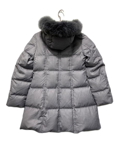 DRESSTERIOR（ドレステリア）DRESSTERIOR (ドレステリア) ファー取り外し可 ブルーフォックスファーダウン ライトグレー サイズ:34 未使用品の古着・服飾アイテム