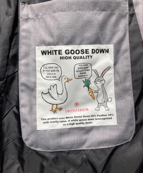 DRESSTERIOR（ドレステリア）DRESSTERIOR (ドレステリア) ファー取り外し可 ブルーフォックスファーダウン ライトグレー サイズ:34 未使用品の古着・服飾アイテム