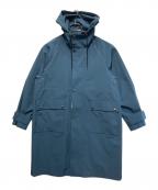 VACHEMENTヴァシュモン）の古着「ロングジップアップフーデットコート」｜スカイブルー