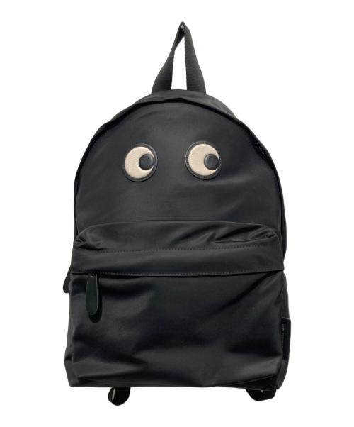 ANYA HINDMARCH（アニヤ・ハインドマーチ）ANYA HINDMARCH (アニヤ・ハインドマーチ) EYES BACKPACK/アイズ バックパック ブラックの古着・服飾アイテム