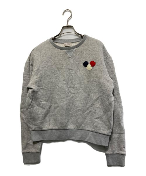 MONCLER（モンクレール）MONCLER (モンクレール) スウェット/ワッペン グレー サイズ:Lの古着・服飾アイテム