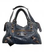 BALENCIAGAバレンシアガ）の古着「2WAYバッグ/ジャイアントシティ/ショルダーバッグ/ハンドバッグ」｜ネイビー