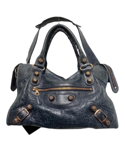 BALENCIAGA（バレンシアガ）BALENCIAGA (バレンシアガ) 2WAYバッグ/ジャイアントシティ/ショルダーバッグ/ハンドバッグ ネイビーの古着・服飾アイテム